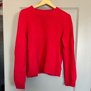 GAP Vibrant Red Crew Neck Sweater